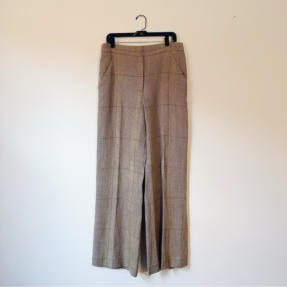 Veronica Beard Women’s Tonelli Prince of Wales Checked Linen/Cotton Pant - Picture 5 of 9